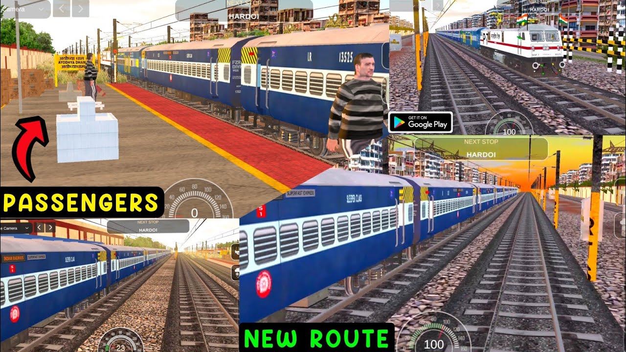 New Route Update : Ayodhya - Bareilly in Indian Railway Train Simulator | Alpha version gameplay |