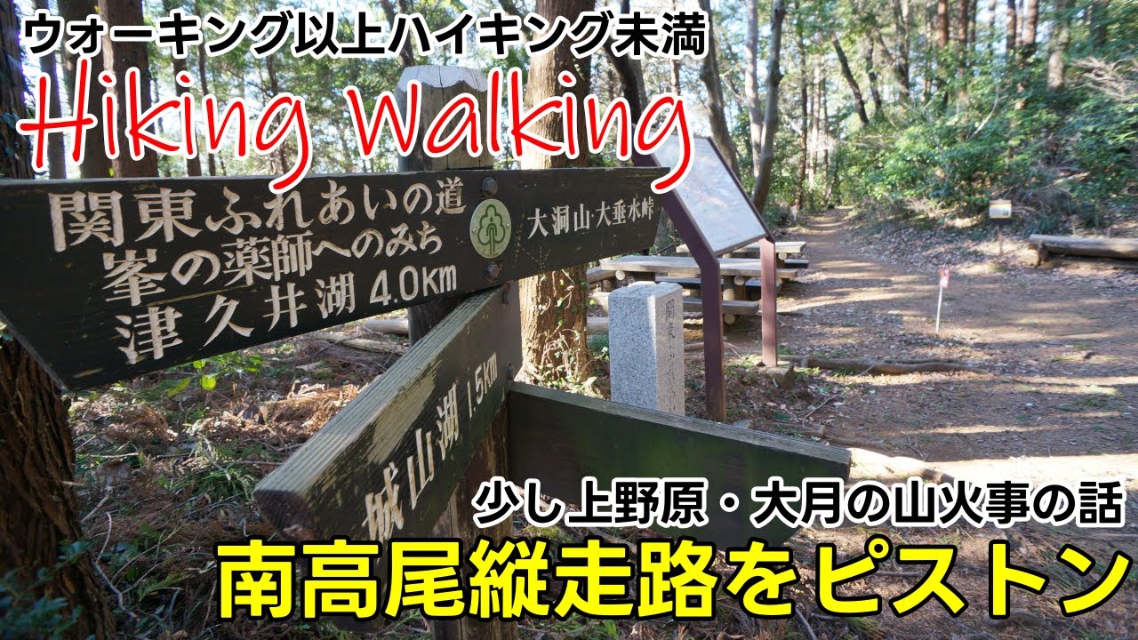 【ウォーキング以上ハイキング未満】ハイキングウォーキング【南高尾縦走路をピストン】