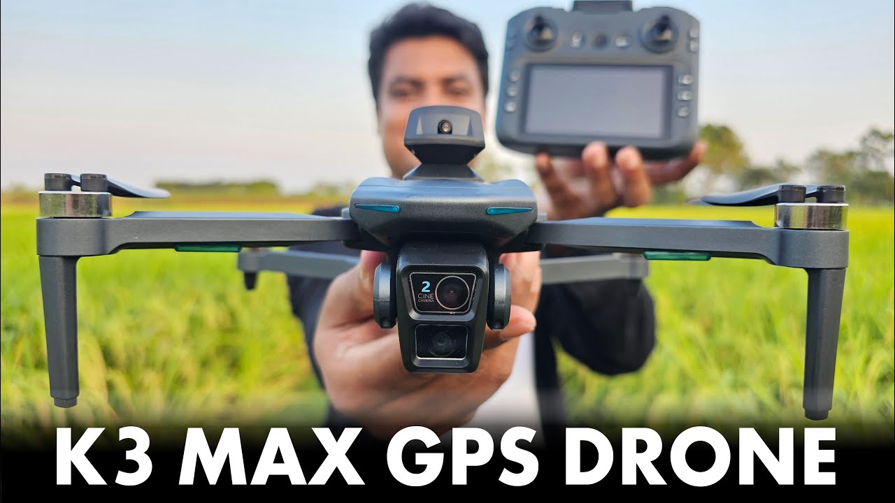 K3 MAX GPS DRONE CAMERA  UNBOXING 🌞Flying And Video Test ☀পানির দামে ড্রোন ক্যামেরা কিনুন