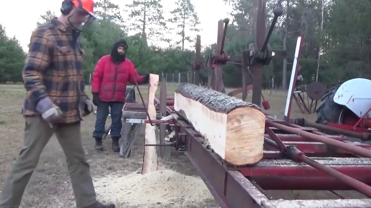 Foley Belsaw Sawmill Powered By Ford 8N Tractor