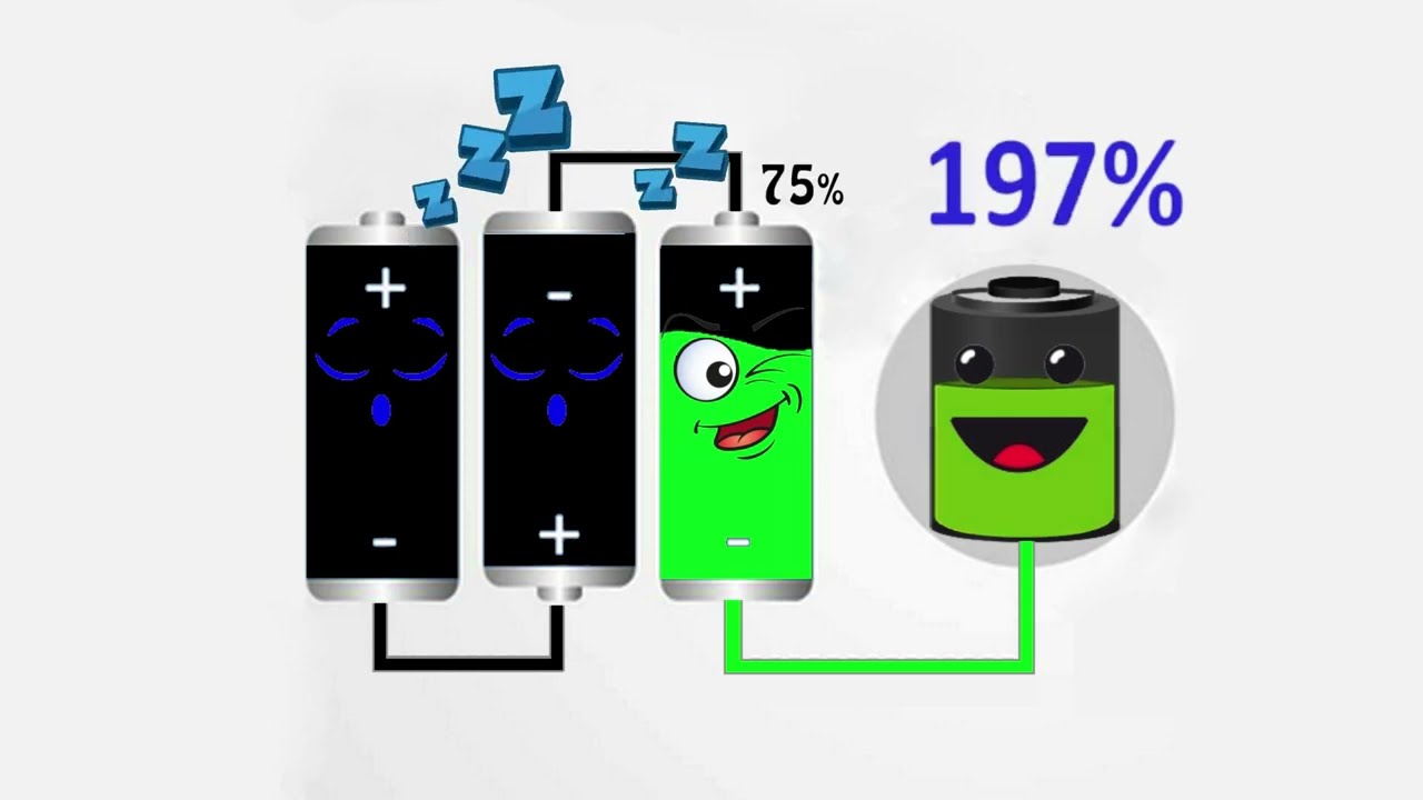 Full Battery Is Donating Charge 2 Low Batteries | Battery Overcharging | Battery Lowing 300 to 0