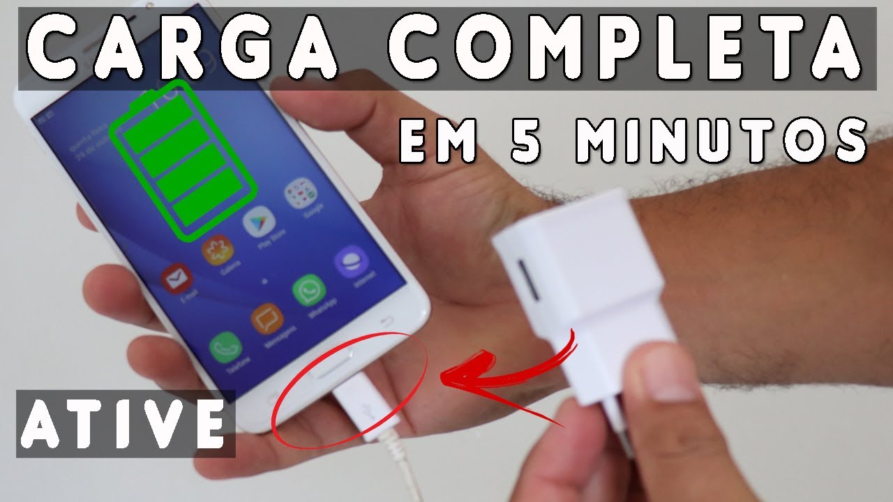 VAZOU! Como CARREGAR a BATERIA do CELULAR em 30 MINUTOS /SEM PRECISAR de CARREGADOR TURBO