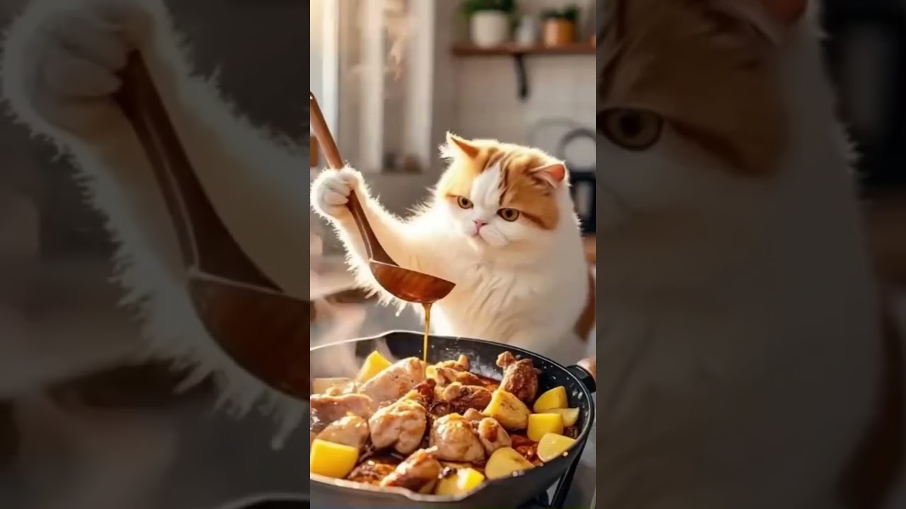 Poor old cat lives alone #cats #animation #ai #poorcat #catshorts #kidsvideo #kids