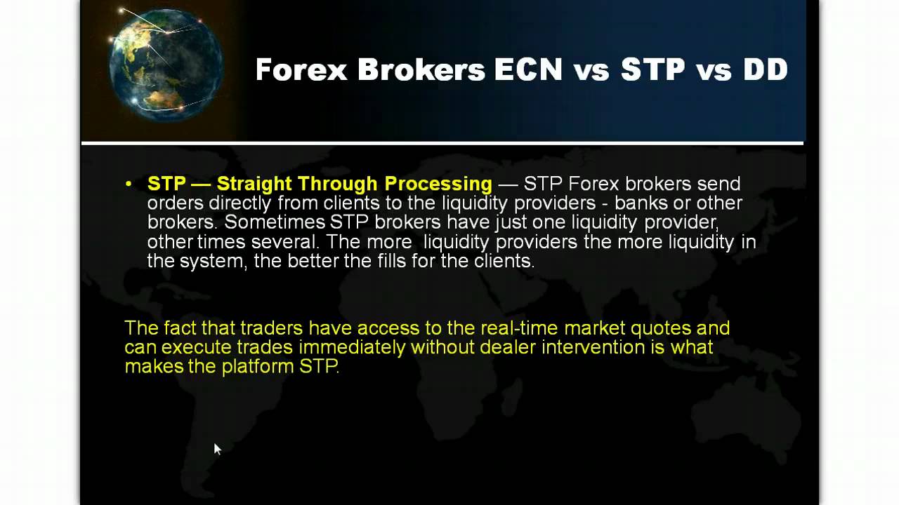 Forex Broker Types - MM,NDD,STP,ECN