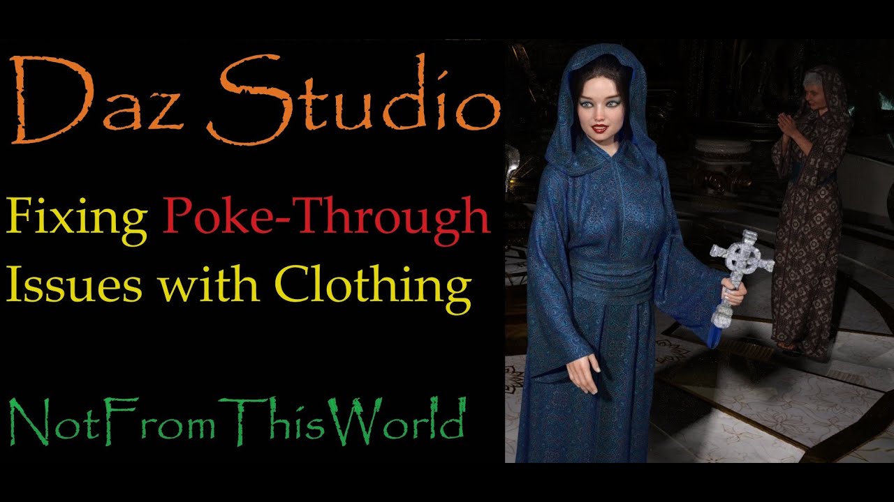 Daz Studio: Fixing Poke Through Issues with Clothing