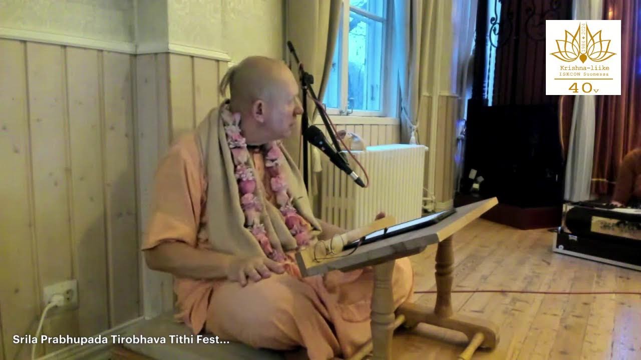 Srila Prabhupada Tirobhava Tithi Festival Lecture by HH Bhakti Vaibhava Swami