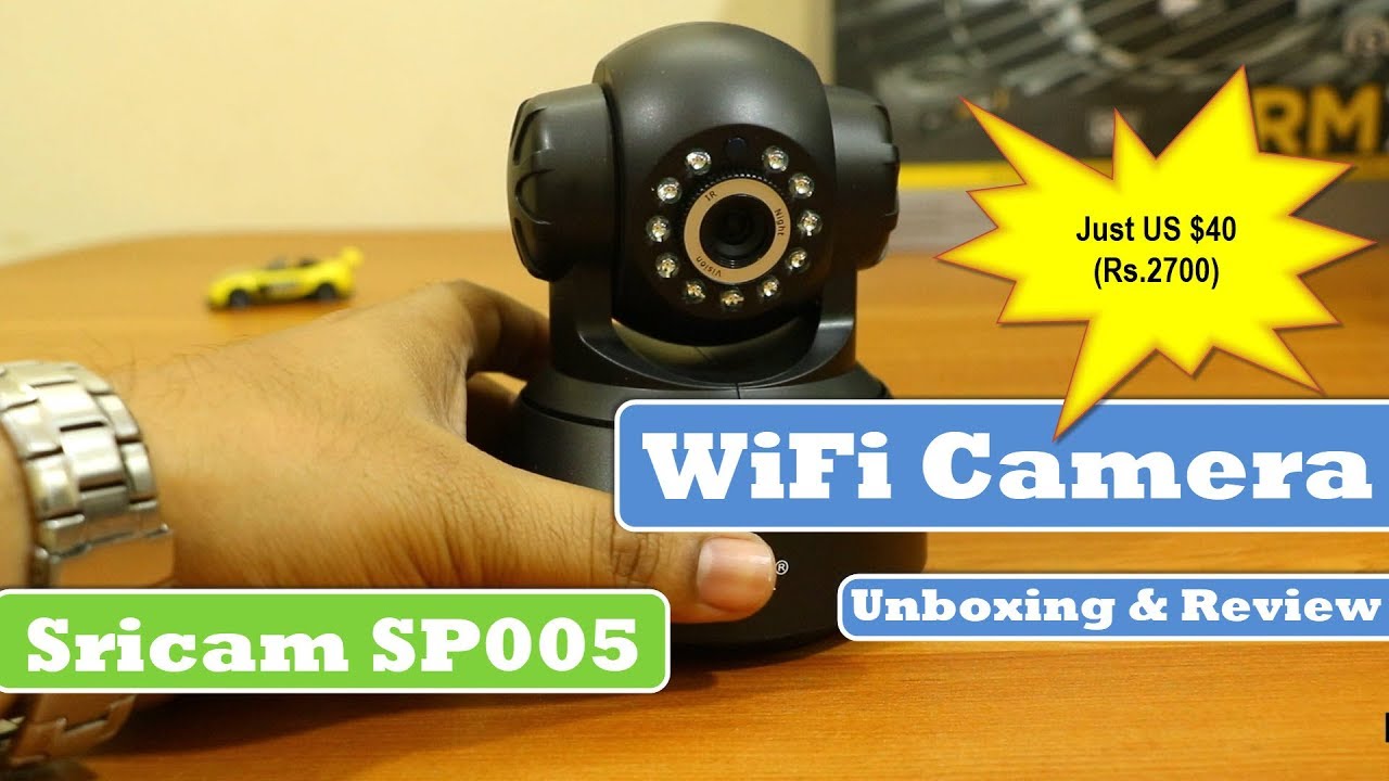 IP-камера Sricam Wifi | SP005 | Распаковка и обзор (чёрная)