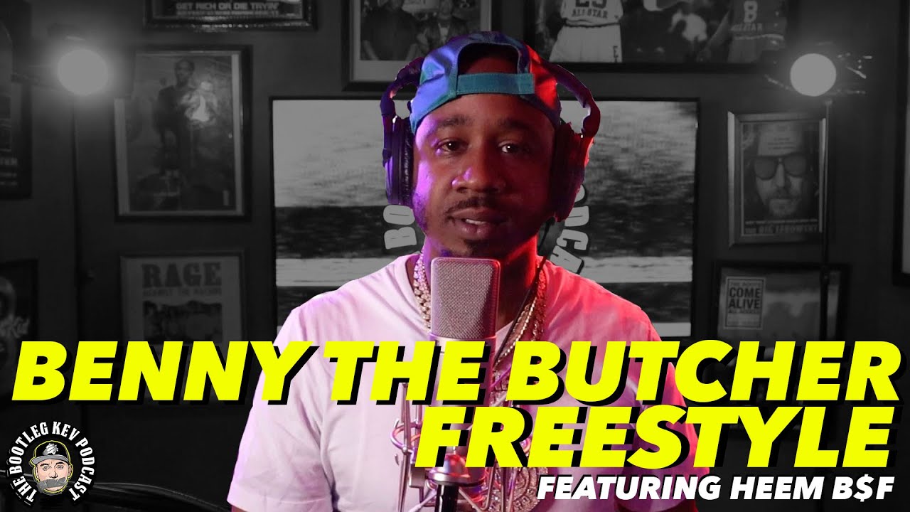 Benny The Butcher Freestyles over his own beat w/ Heem B$F (Bootleg Kev Freestyle #1)