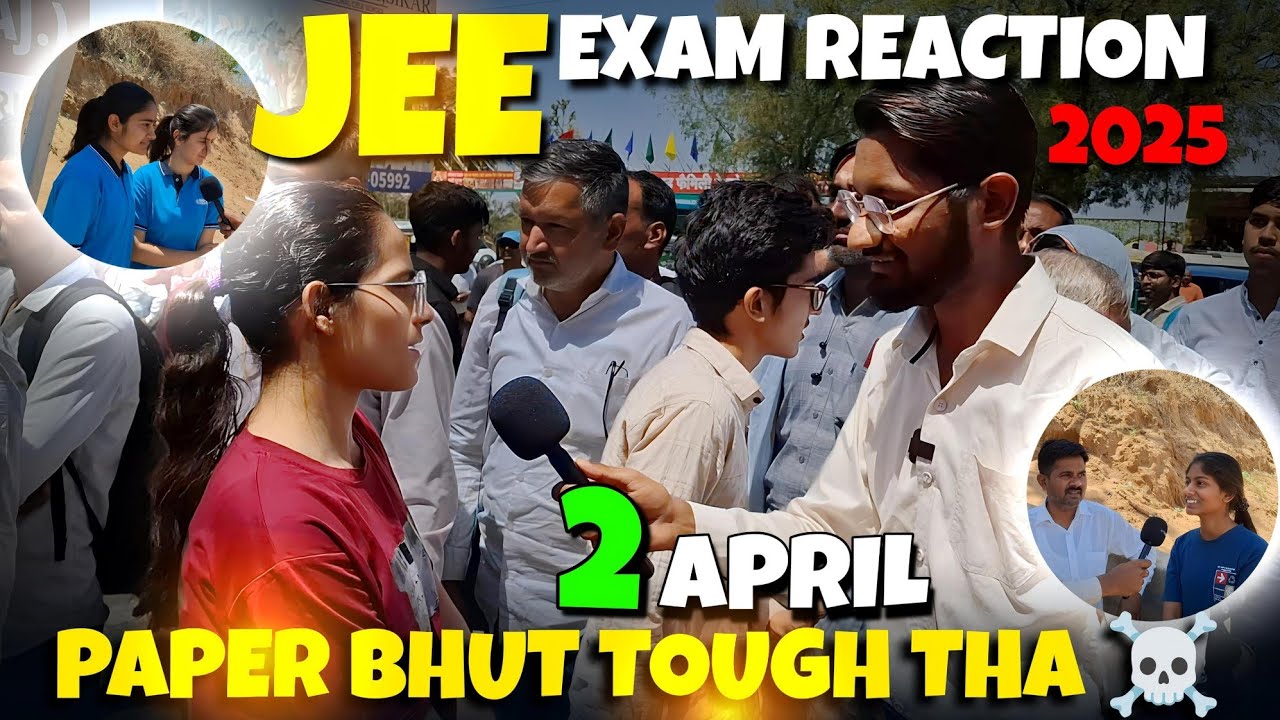 JEE Main 2025 (April): Exam Review😲 & Student Reactions 😥 April Shift 1 Paper Level 🔥#jeemain2025