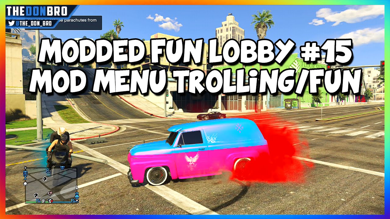 GTA 5 ONLINE - MODDED FUN LOBBY #15 - MOD MENU TROLLING-FUN (GTA 5 MODS)