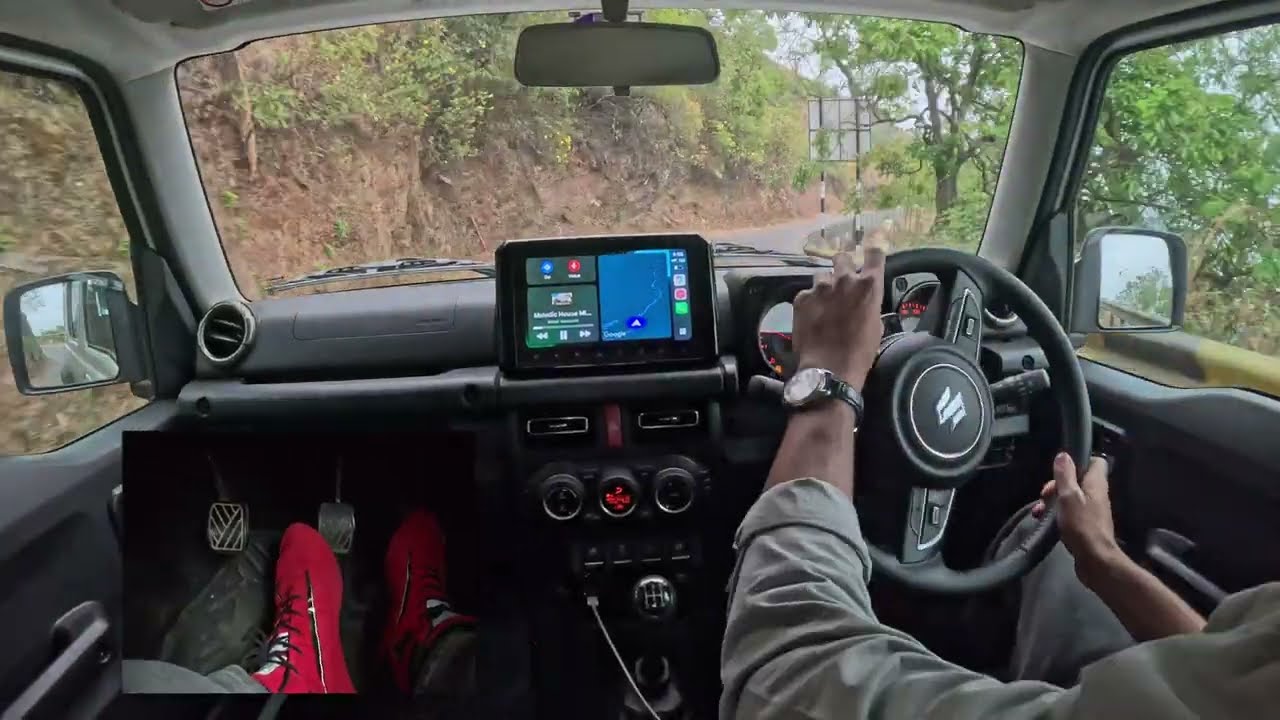 POV Drive 4K ASMR | Suzuki Jimny MT - Foot Cam +  Left Foot Braking + Heel Toe