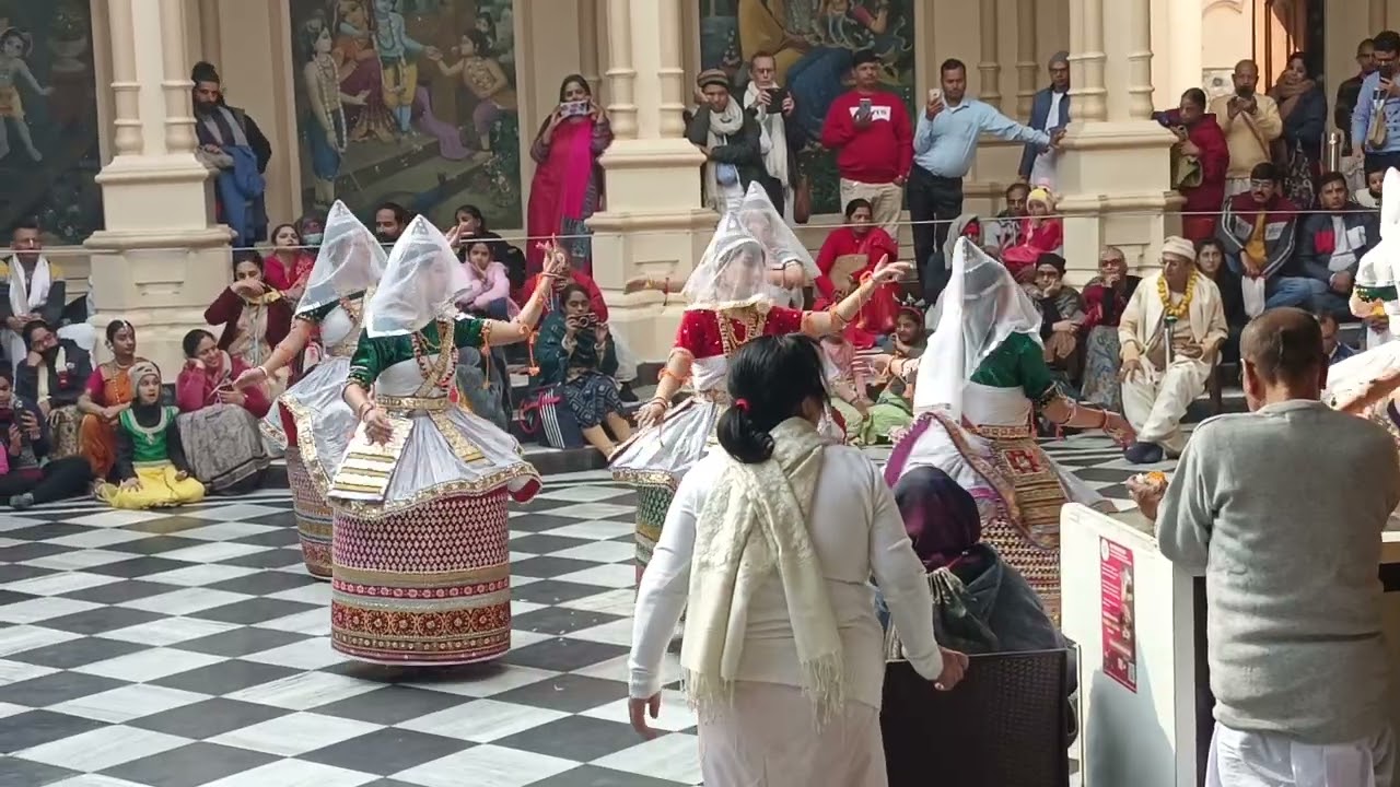Iskcon Vrindavan#manipuri #rashlila #dance