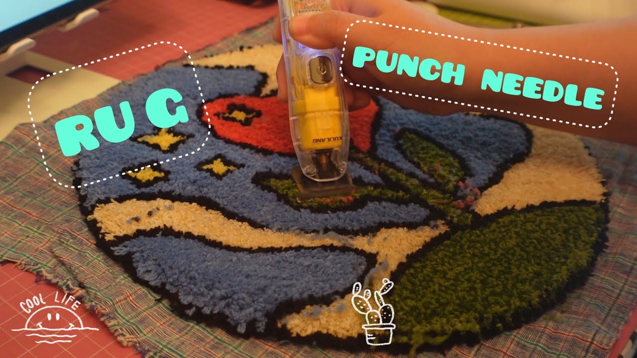 フリーステッチングニードル punch needle work～rug / embroiledery /tufting handmade