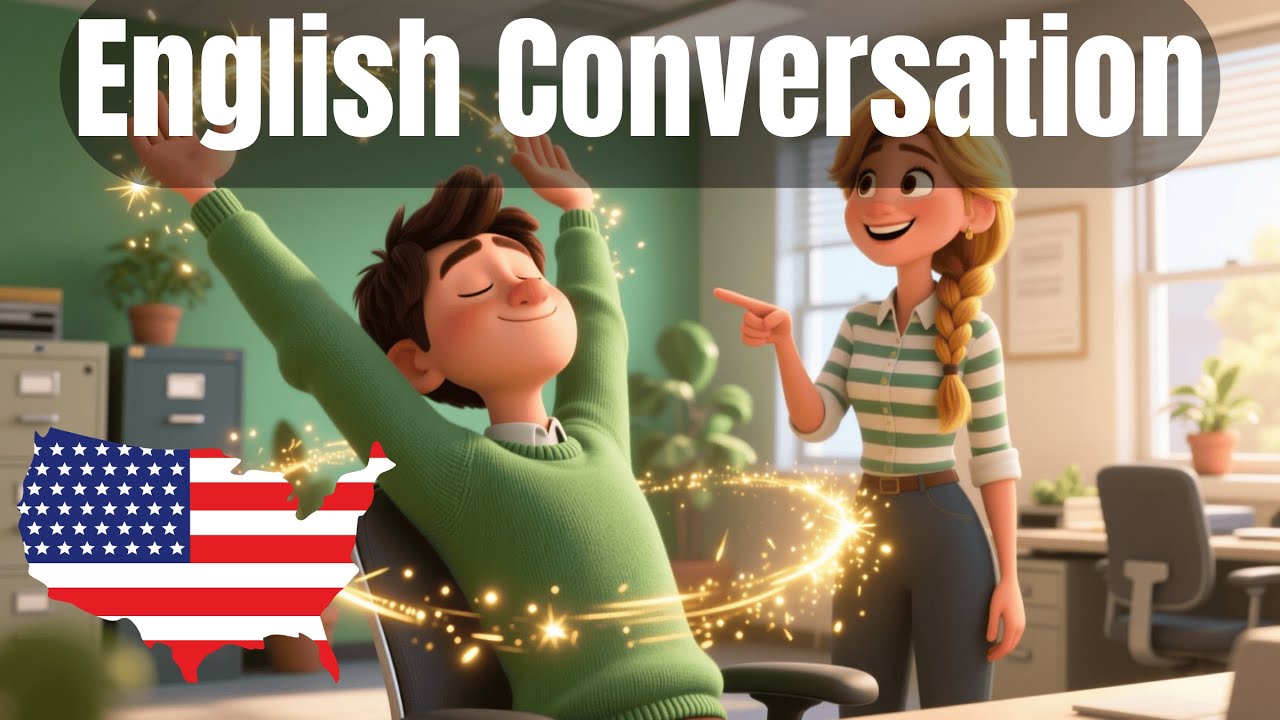 Learn English: A Conversation About Simple Stretches for the Office