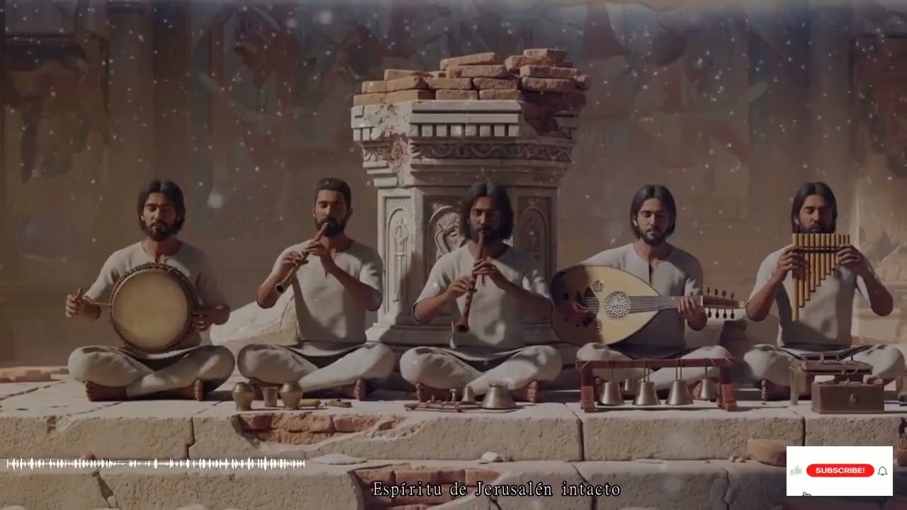 En El Santo Templo De Jerusalén Fluyen Shofar Cánticos De David E Instrumentos En Alma Y Verdad