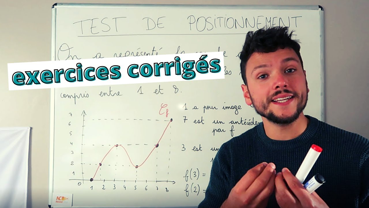 LE TEST DE POSITIONNEMENT : Exercices corrig&eacute;s en maths (Partie 1) - 2nde