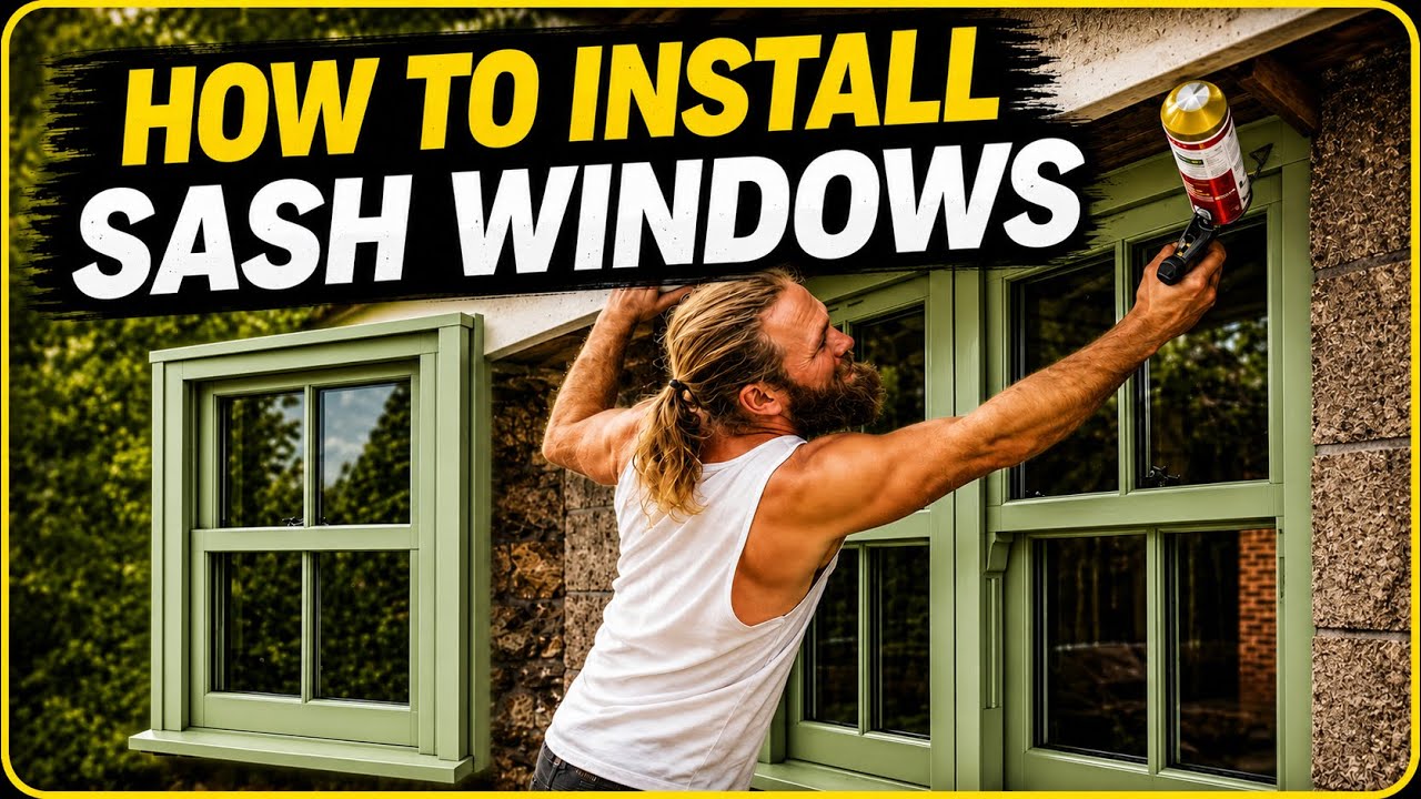How to Fit SLIDING SASH WINDOWS | DIY Step-by-Step Joiner Tutorial