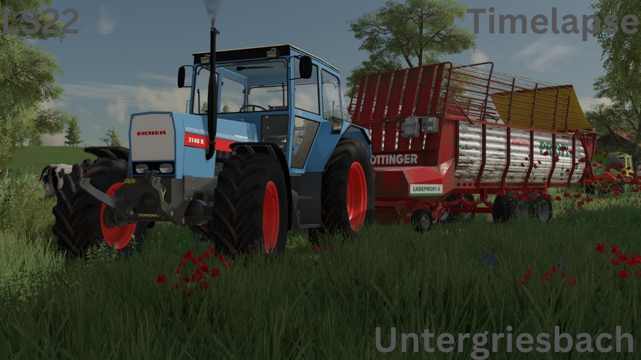 [LS22] - Timelapse #4|Ladewagen fahren in Untergriesbach