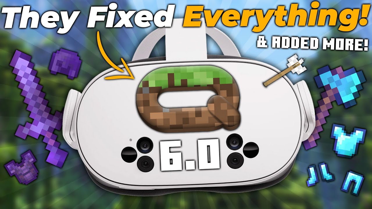 The Questcraft 6.0 Update Is Here - Standalone Minecraft VR For Meta Quest!