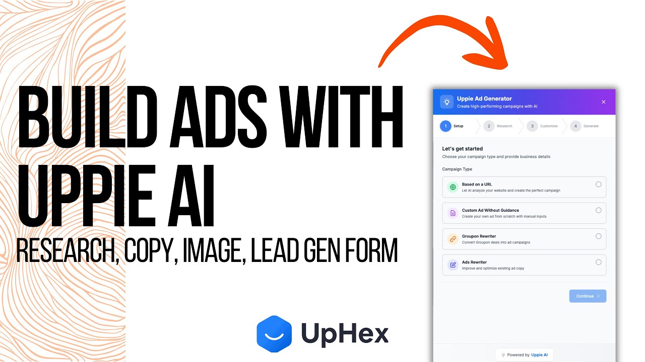 Создание рекламы с помощью Uppie
