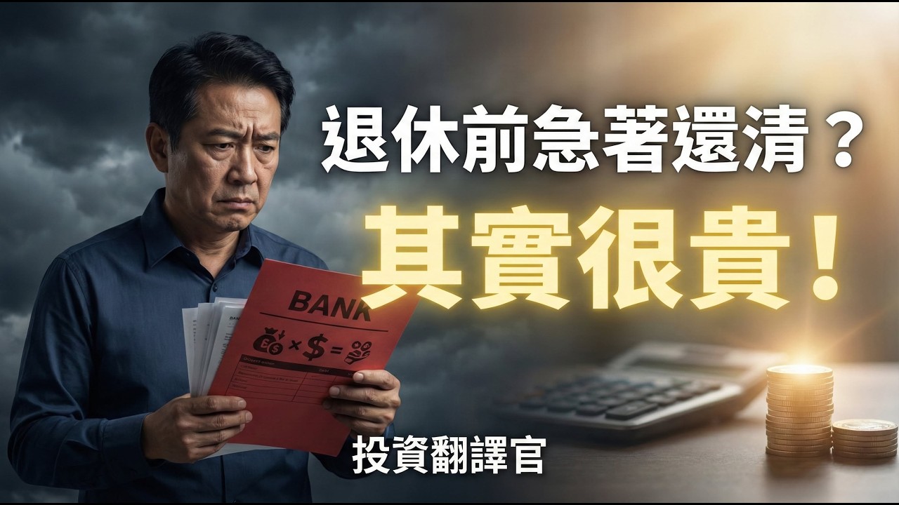 退休前急著還清貸款？其實很貴！現金流思維重寫你的退休劇本