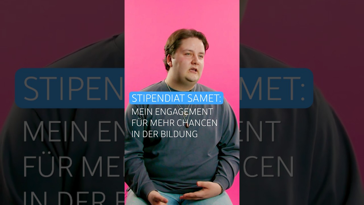 Stipendiat Samet: Mein Engagement f&uuml;r mehr Bildungschancen