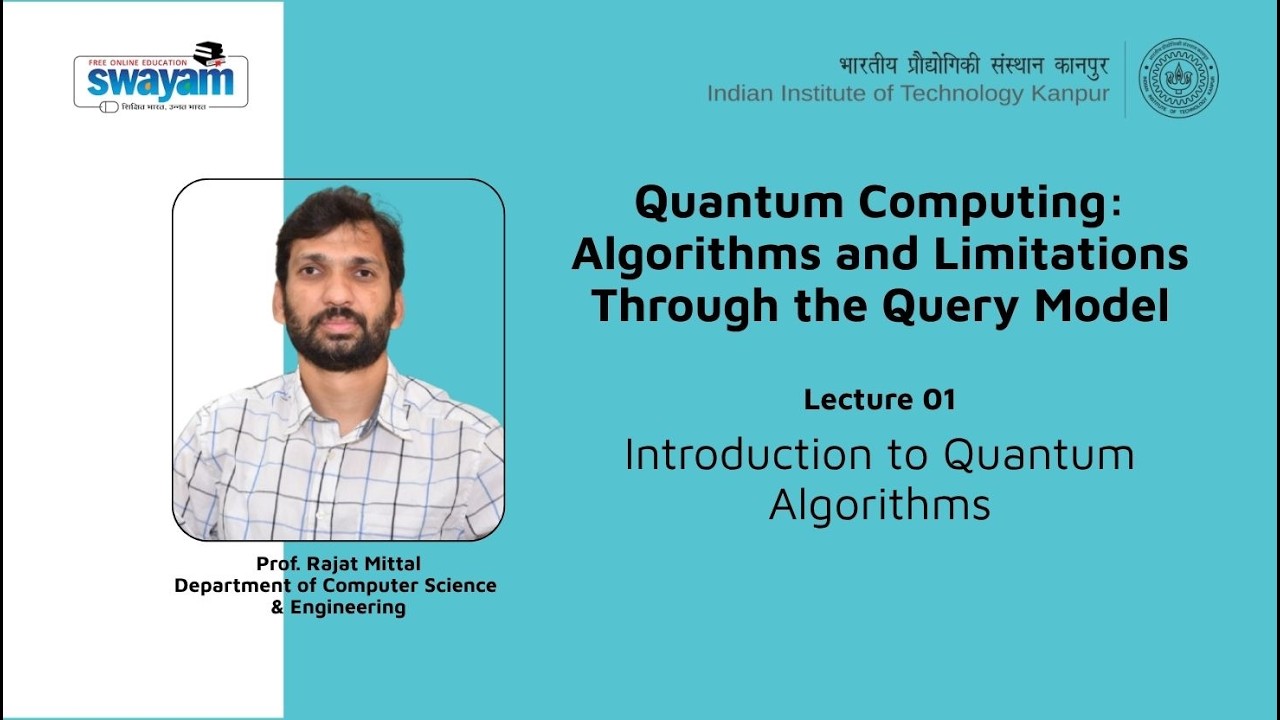 Lecture 01: Introduction to Quantum Algorithms