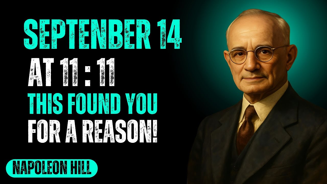 September 14 11:11 Is Calling You—This Is No Accident | Napoleon Hill Motivational Speech