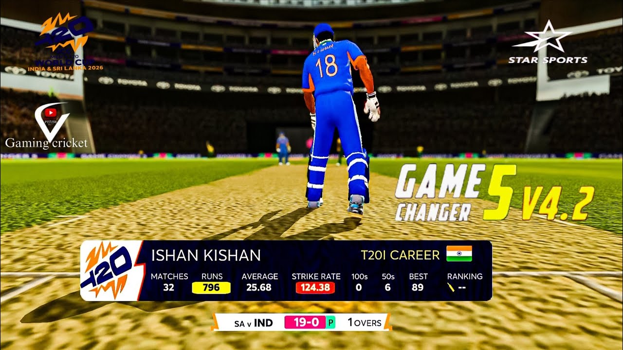 IND VS SA  Match 1🏏🏏 T20 World Cup 2026 Game changer 5  4: 2 full version  