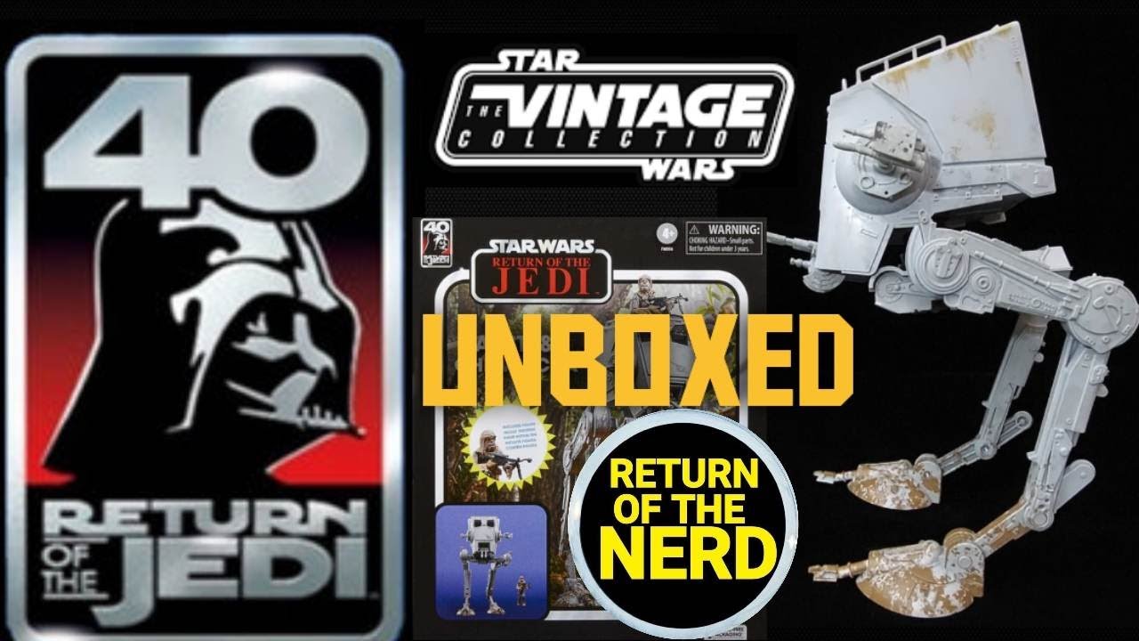 Hasbro Star Wars, The Vintage Collection AT-ST Walker with Chewbacca, let's get this vehicle set up!