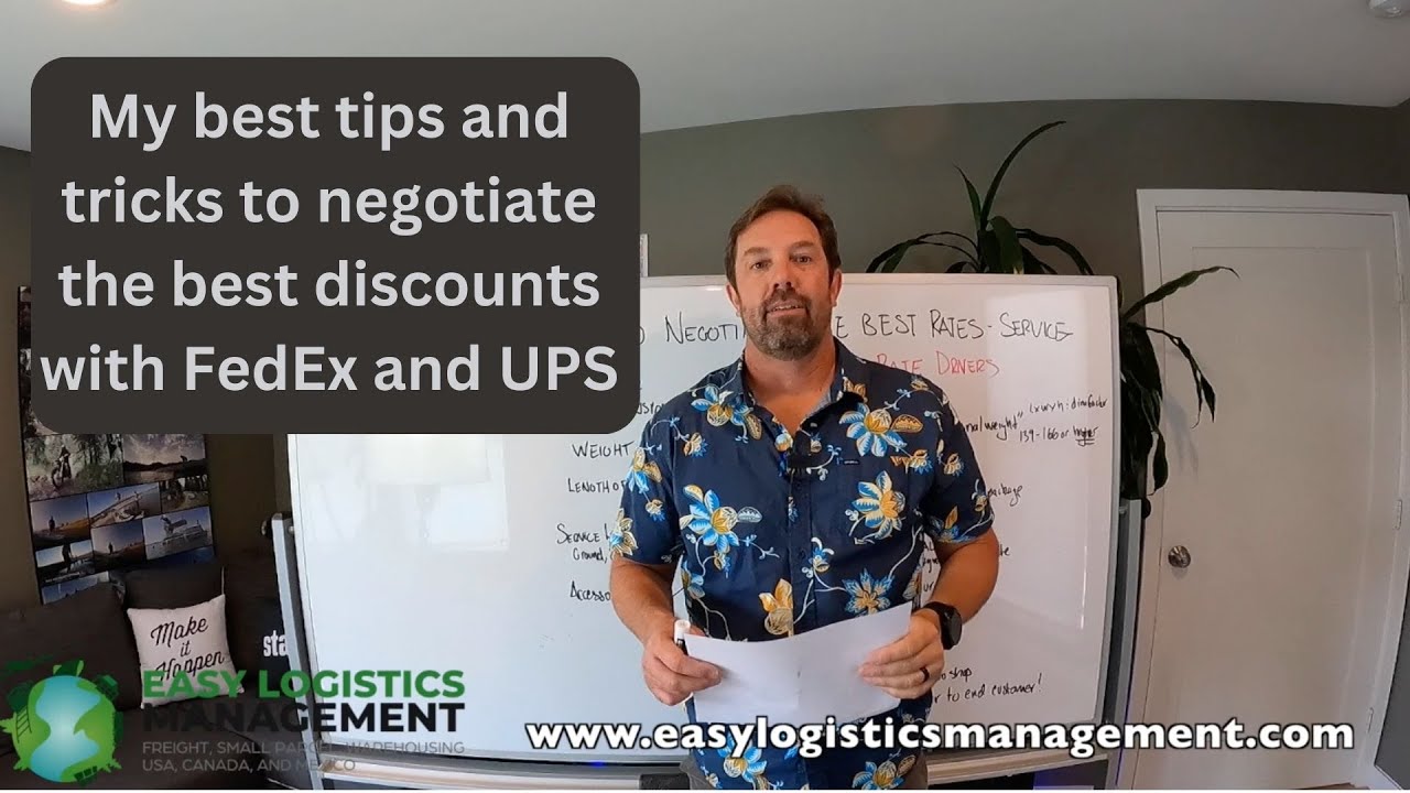 Top Fedex and UPS parcel shipping negotiation tips.  To drastically improve your shipping costs
