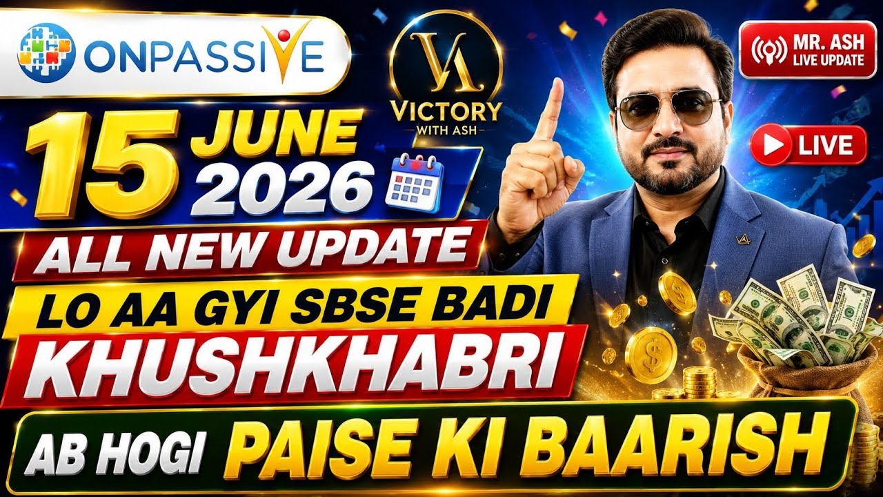 ONPASSIVE BIG UPDATE June 15, 2026 | Victory With Ash Live | Biggest News Today