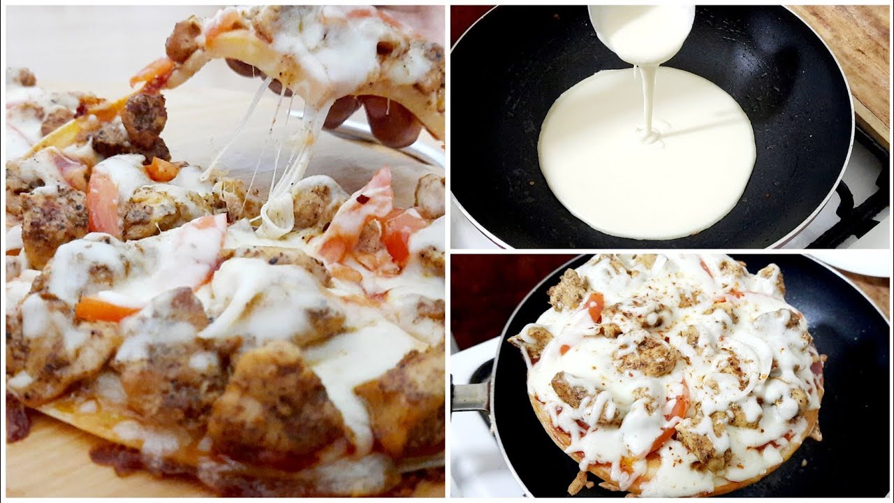 10 minutes Recipe....Pizza Pancake Recipe / Easy Pizza / Chicken pizza pancacke without oven