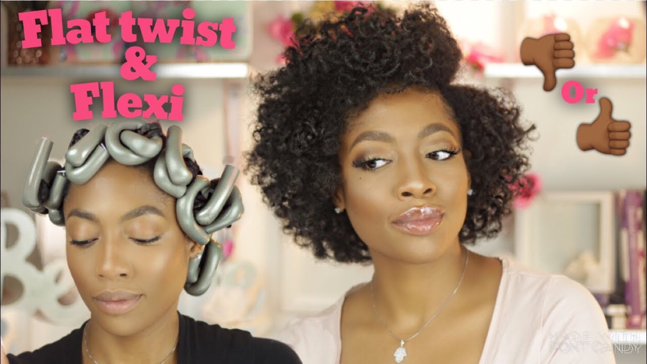 FLAT TWIST WITH FLEXI ROD CURLS | *Natural Hair*  Epic Fail or Nah?!?!