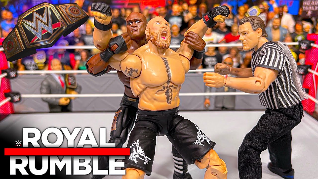 Матч фигурок за звание чемпиона WWE Брока Леснара против Бобби Лэшли! Королевская битва 2022