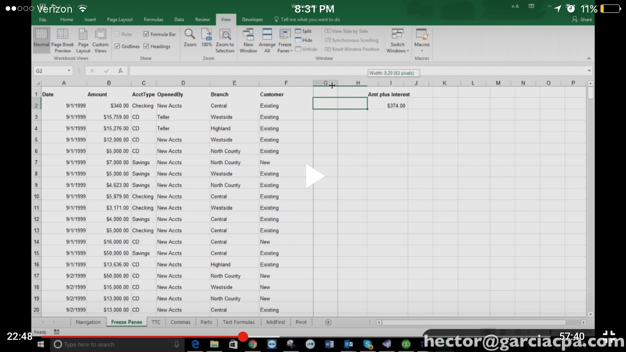 XL Power Hour: Excel Shortcuts and TEXT functions (With Norman Axelman - MAY 2017)