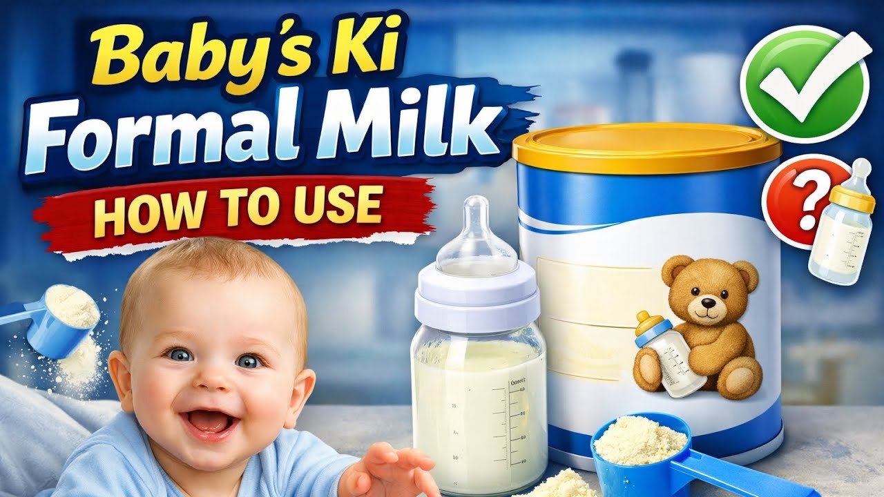 Baby's ki formal milk ela use chestharu