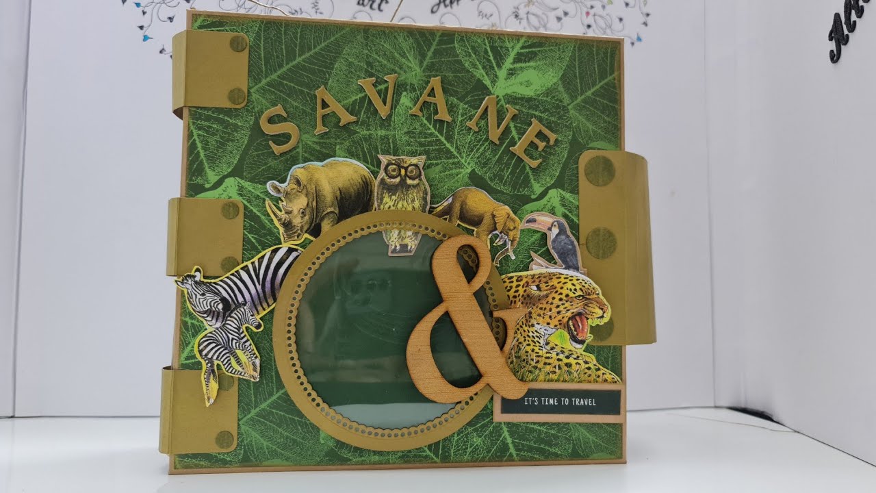ALBUM PHOTO SAVANE. BLOC BOTANIC. SCRAPBOOKING.