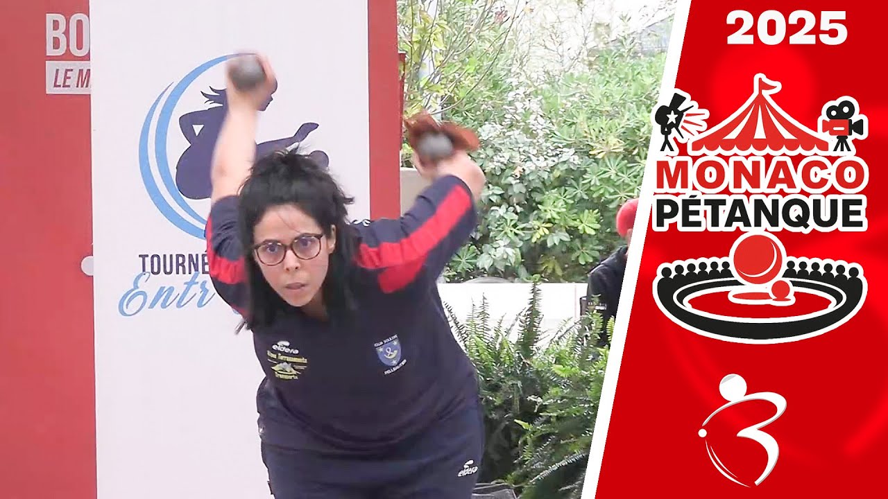 3e des qualifs MONACO vs REI : International doublette féminin de pétanque 2025 à Monaco