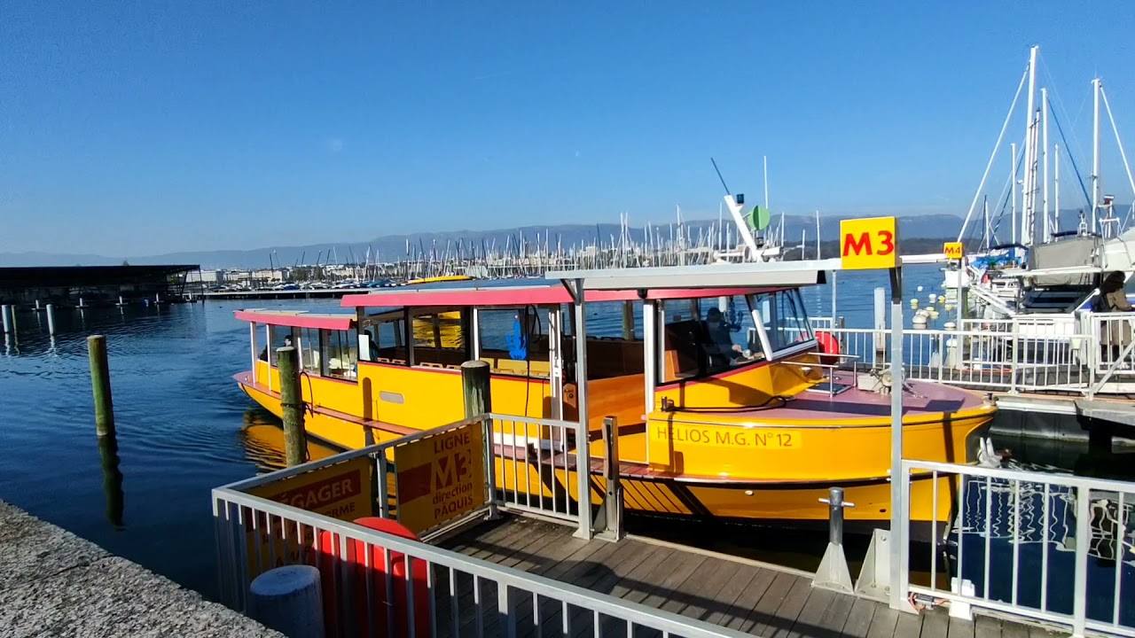 Riding the Mouettes Genevoises on Lake Leman! Historical Shuttle Boats in Geneva, Switzerland!🇨🇭❤️