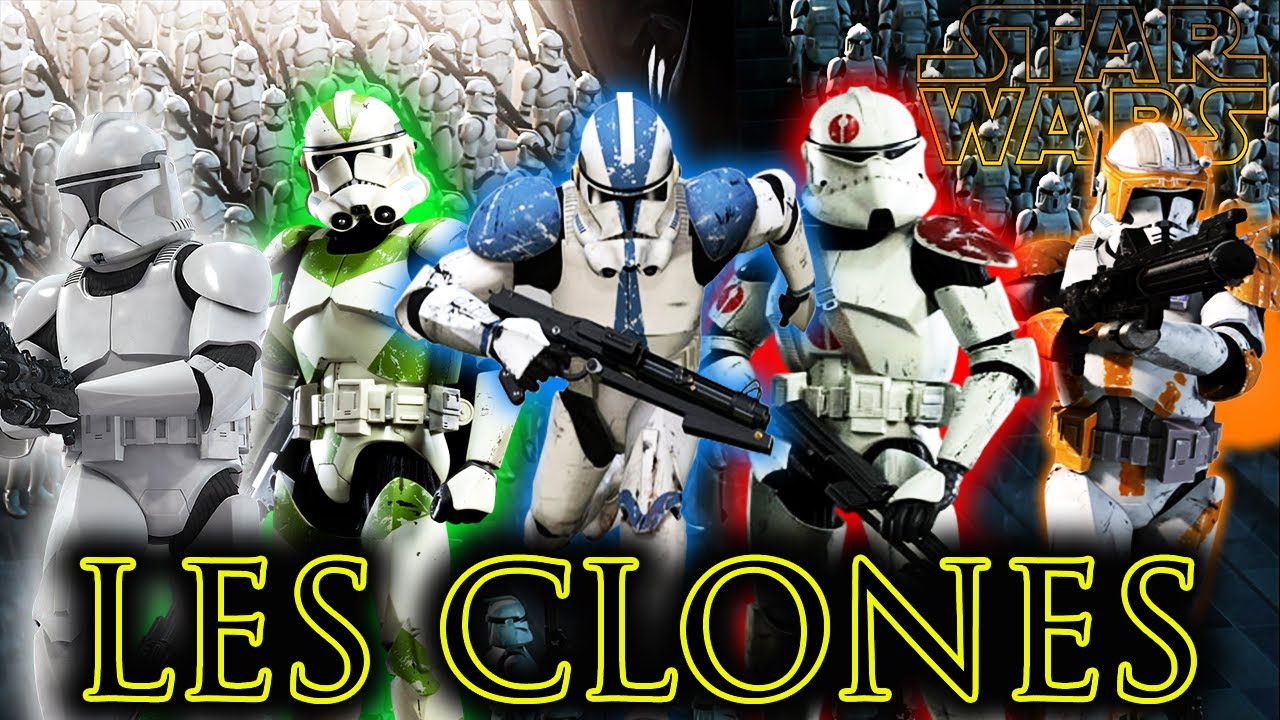 TOUS les Diff&eacute;rents Types de SOLDATS CLONES : Bataillons & L&eacute;gions - Star Wars