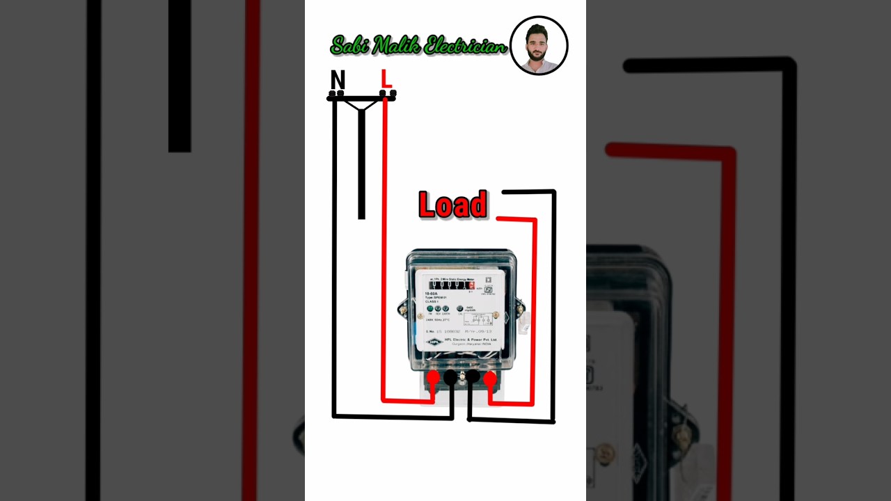 Sub meter connection | how to sub meter connection | single phase meter wiring connection