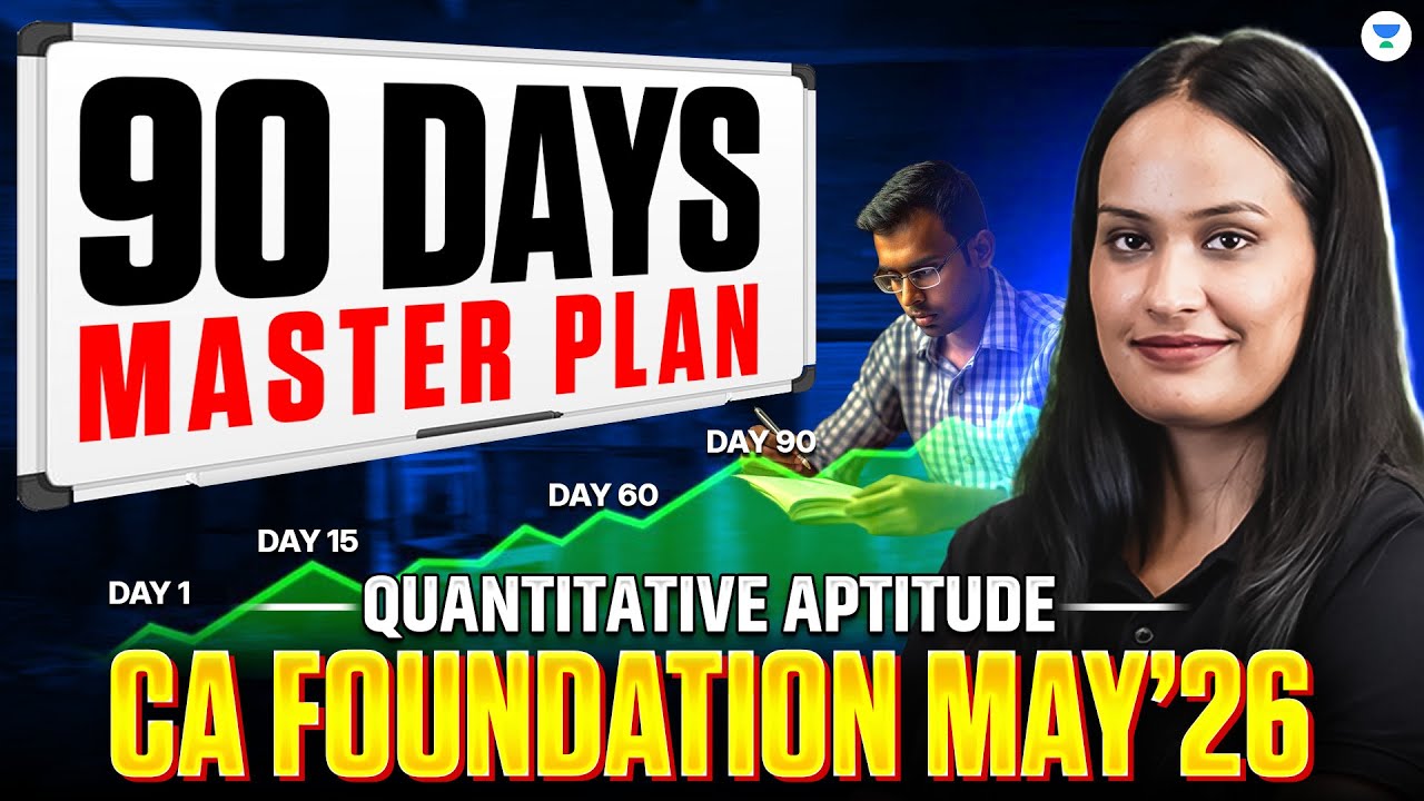 CA Foundation Quantitative Aptitude Last 90 Days Master Plan | Jan 2026 Exams | Shivani Sharma