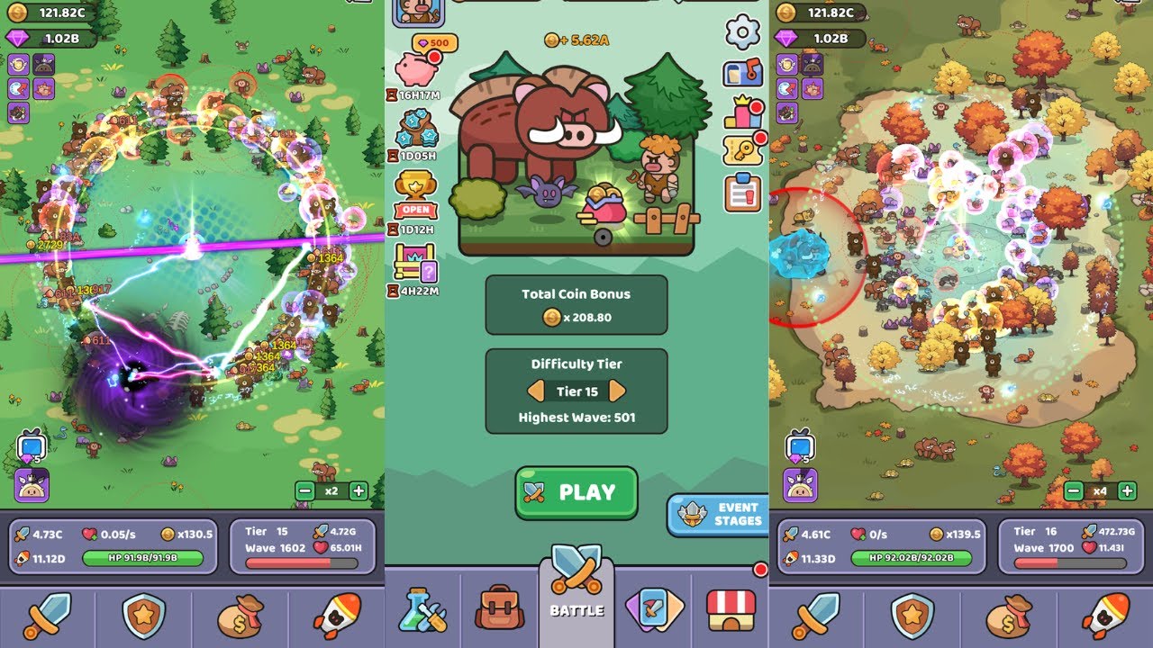 Wild Survival - Idle Defense Gameplay (Android, IOS, APK)
