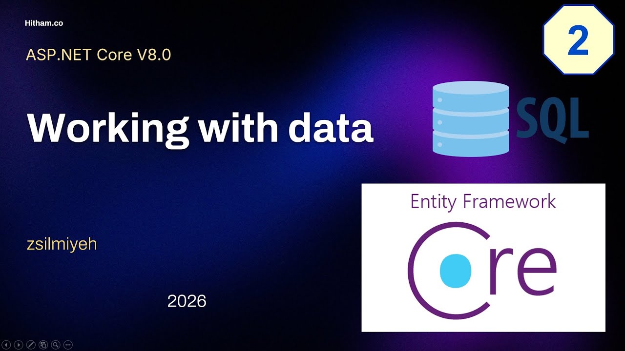ASP .NET Core: Razor Pages: Working with data: Add EF