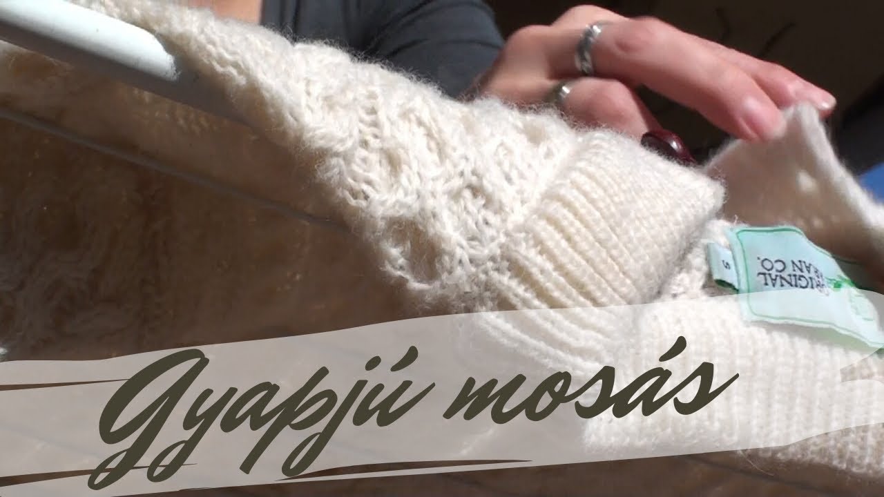 Gyapjú pulóver mosás Marseille szappannal