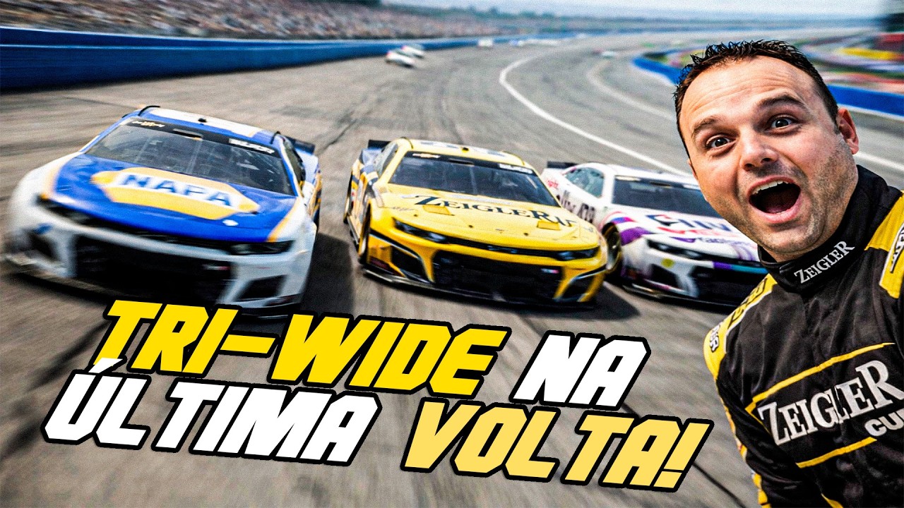 🏁 TRI-WIDE INSANO na ÚLTIMA VOLTA! | NASCAR Heat 5 #3
