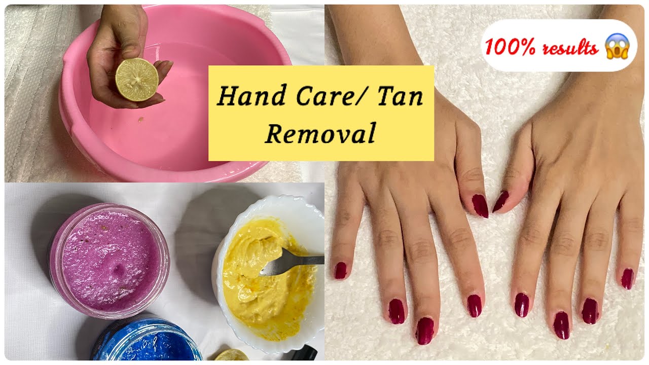 Handcare at Home 💅 | Tan removal Manicure at Home | Get bright hands in few easy steps