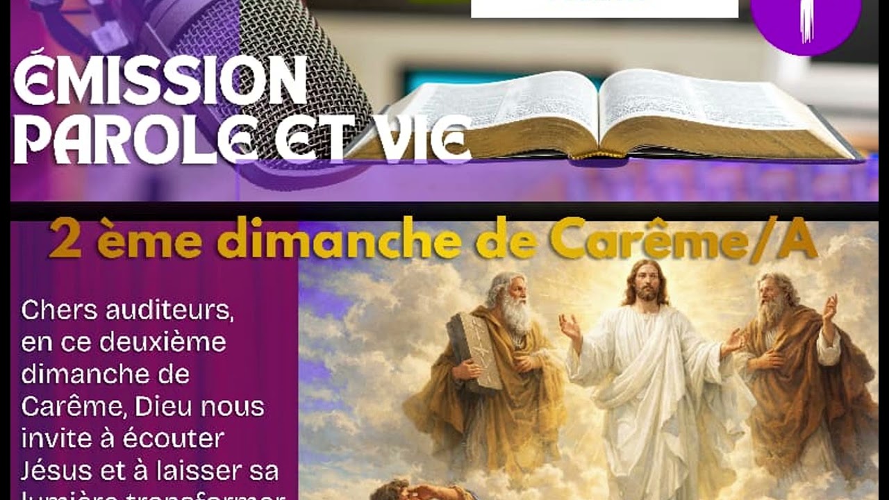 TRANSFIGURATION 2ème dimanche de Carême année A