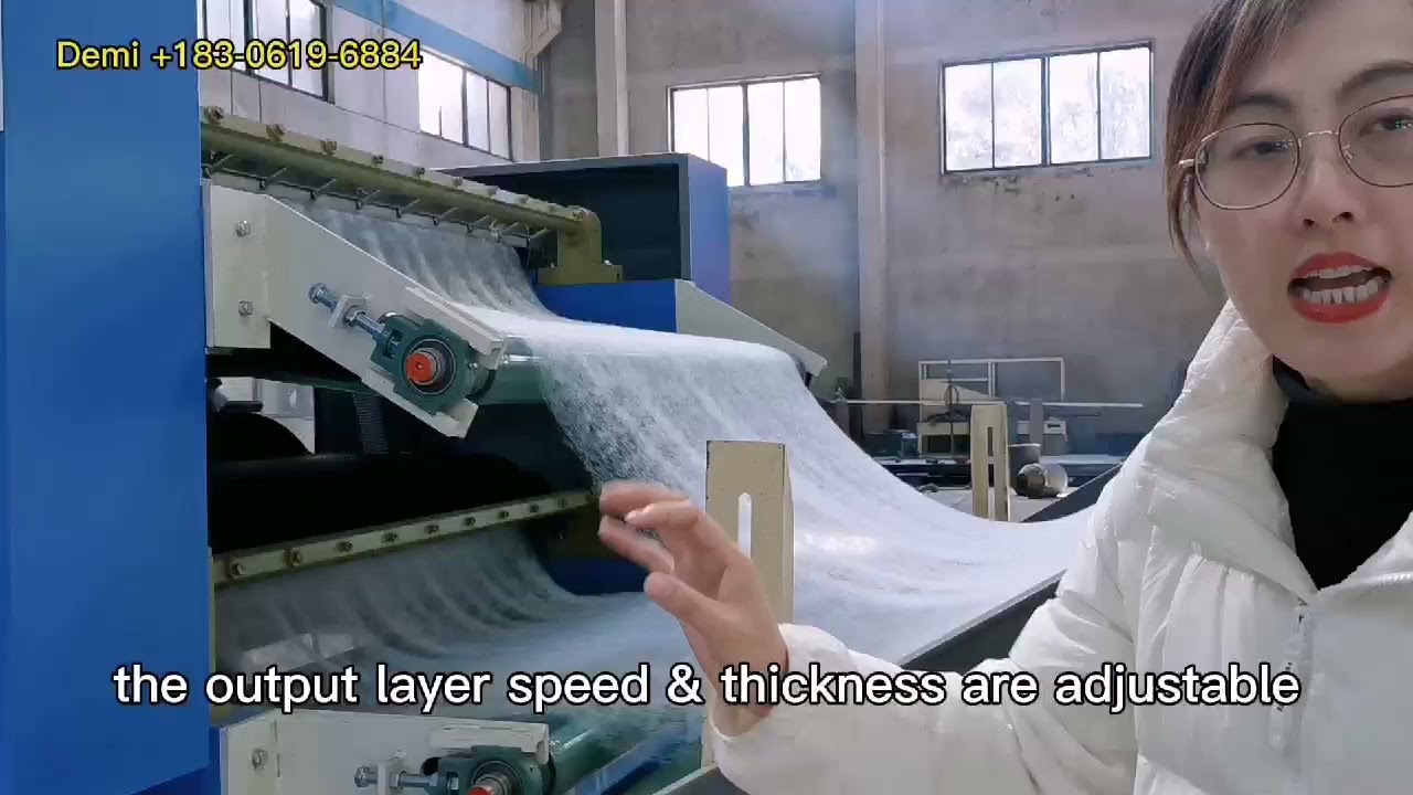 Thermo bonding fiber wadding roll production line, non-woven padding production line
